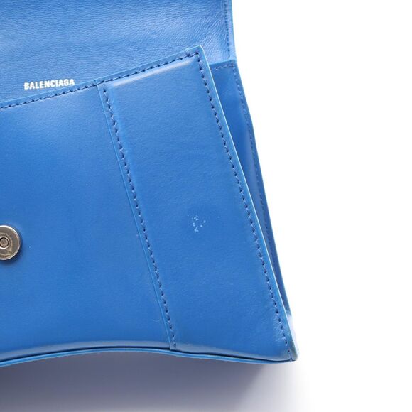 Balenciaga Handbag Hour Glass Small Blue Leather Hour Glass Ladies B - Picture 7 of 9